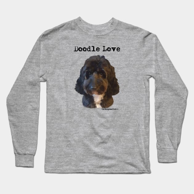 Doodle Dog Love Long Sleeve T-Shirt by WoofnDoodle 